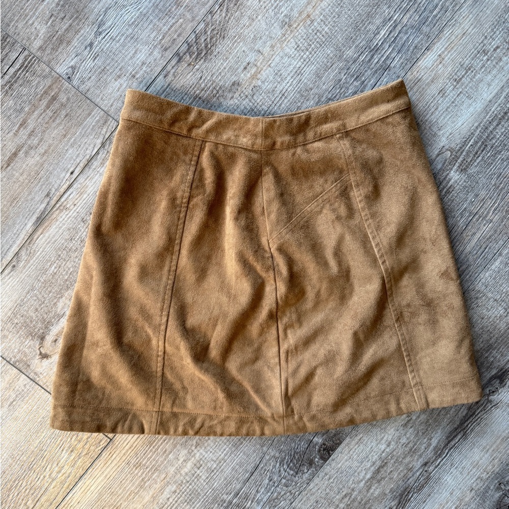 Abercrombie & Fitch Tan Suede Mini Skirt